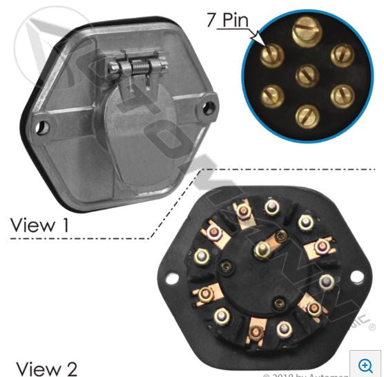 7 WAY SOCKET BREAKER NOSE BOX 30A