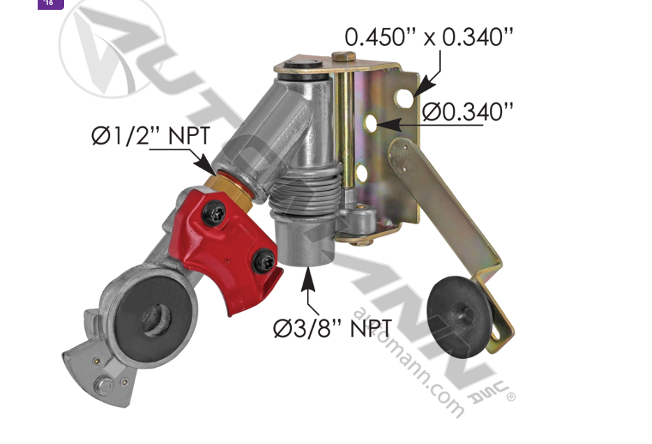 Gladhand Pivoting RED