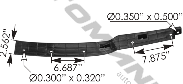 Bumper Inner Air Dam Carrier LH