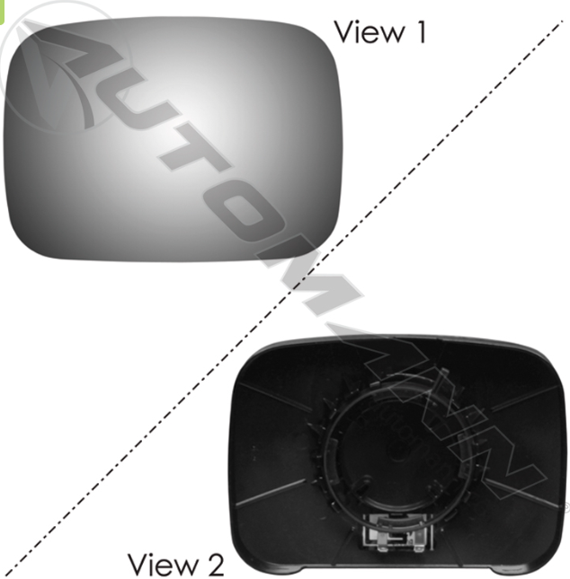Hood Mirror Glass Heated P4