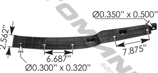 Bumper Inner Air Dam Carrier LH