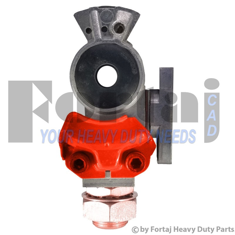 Gladhand Supply with Shut Off Knob (Red)