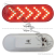 Turn Signal 6in Oval SEQ LED Red Clear